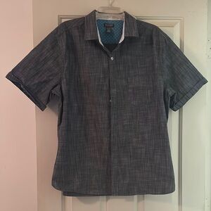 Men's Gray Short Sleeve Shirt